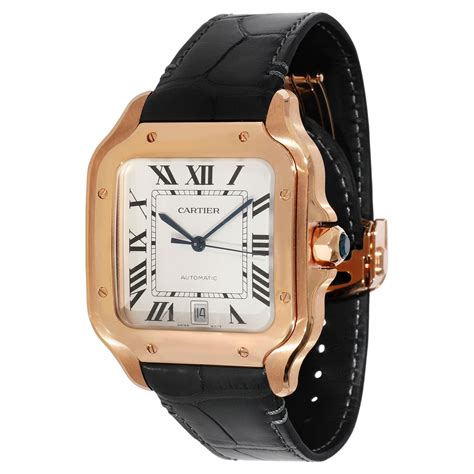 cartier 18 karat gold watch|cartier 18k gold watch men.